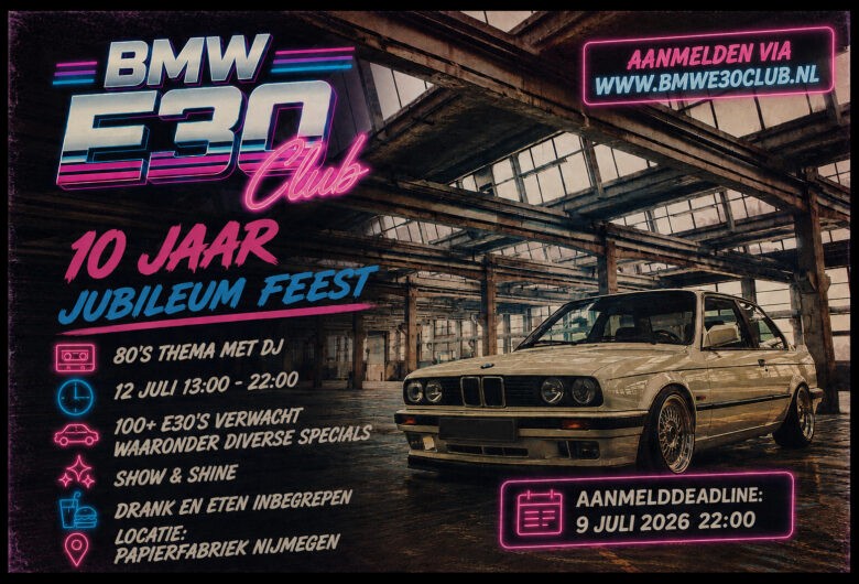 BMW E30 Club 10 Jaar Jubileum Feest