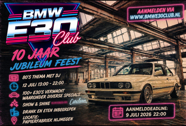BMW E30 Club 10 Jaar Jubileum Feest
